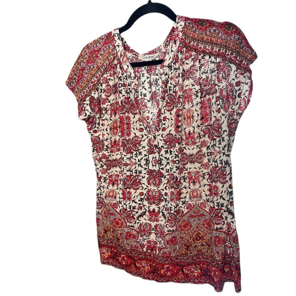Madewell Multicolor Boho Peasant Festival Top, Relaxed, Summer, Weekend, M - Picture 5 of 8